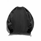 Unisex Structured Oversize Sweatshirt with Drawstring Hem and Raglan Sleeves Fashion Glam