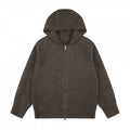 Unisex Wide-Cut Hooded Knit Cardigan with Full Zip and Raglan Sleeves Fashion Glam