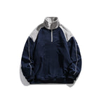 Unisex Oversize-Fleece-Halfzip-Pullover with high collar and raglan sleeves Fashion Glam