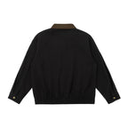Unisex Boxy Utility Jacket with Cord Collar, Patch Pockets, and Elastic Hem Fashion Glam
