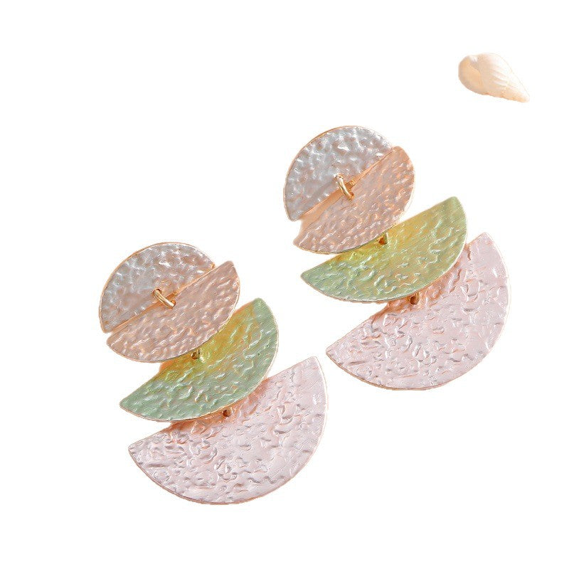 Women's Hanging Earrings in Elegant, Layered Design Fashion Glam