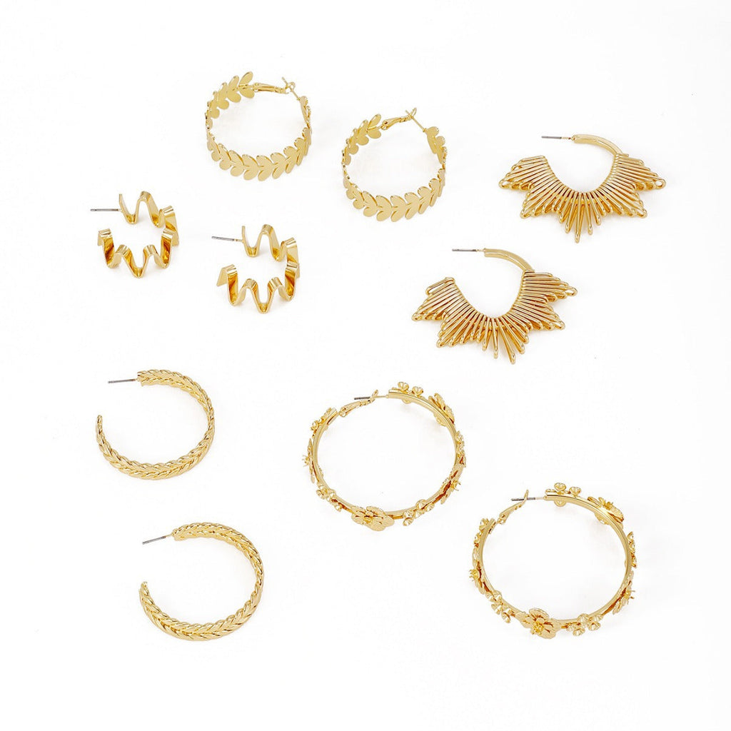 Women artistically designed hoops Fashion Glam