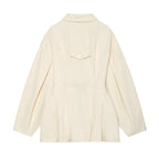Women's Boxy Short Jacket in Utility Look with Oversized Flap Pockets Fashion Glam