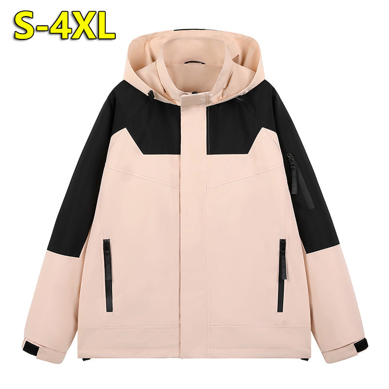 Men's water-repellent technical urban hoodie jacket with ergonomic hood, concealed zipper, and seam-sealed utility pockets Fashion Glam