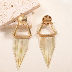 Ladies Hanging Earrings in Artistic Flower Design Fashion Glam