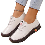 Women's lightweight, soft slip-on with hand-stitched rubber sole and elastic lacing Fashion Glam