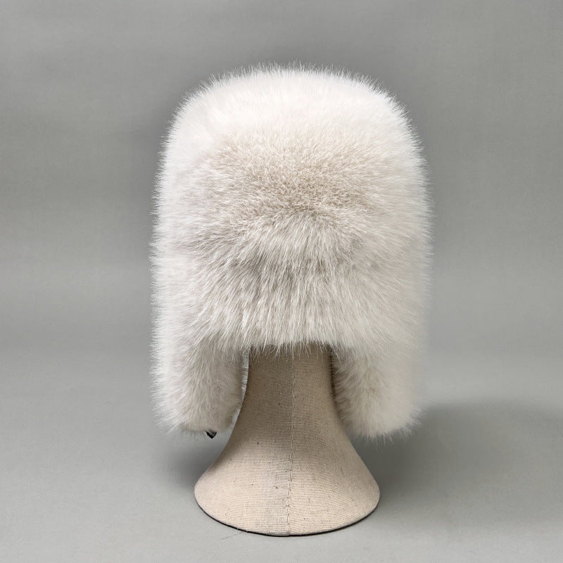 Ladies Luxurious Faux Fur Ushanka with Ear Flaps and Warming Lining Fashion Glam