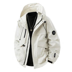 Men's Minimalist Urban Softshell Parka with Concealed Utility Pockets and Adjustable Hood Fashion Glam