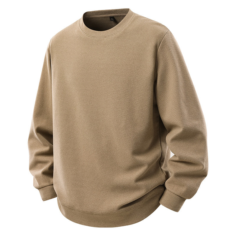 Men's Oversize Sweatshirt with Round Neck and Ribbed Cuffs Fashion Glam