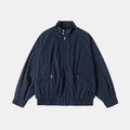 Men's Lightweight Harrington Jacket with Stand-up Collar, Elastic Hem, and Slanted Zipper Pockets Fashion Glam