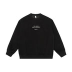 Unisex Oversized Sweatshirt with minimalist chest embroidery and ribbed hem Fashion Glam