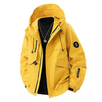 Men's Minimalist Urban Softshell Parka with Concealed Utility Pockets and Adjustable Hood Fashion Glam