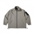 Unisex Lightweight Technical-Utility Jacket with Stand Collar, Zipper Pockets and Drawstring Hem Fashion Glam
