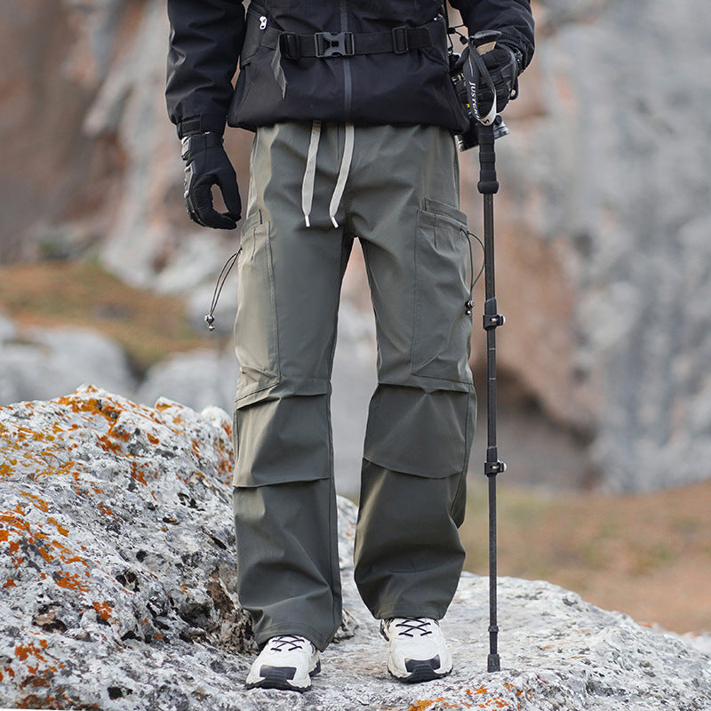 Men's outdoor cargo pants with reinforced knees, water-repellent and breathable Fashion Glam