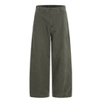Women's Wide Cropped Pants with High Waist and Straight Leg Fashion Glam