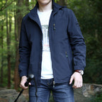 Men's Windproof Softshell Thermal Jacket with Fleece Lining and Hood Fashion Glam