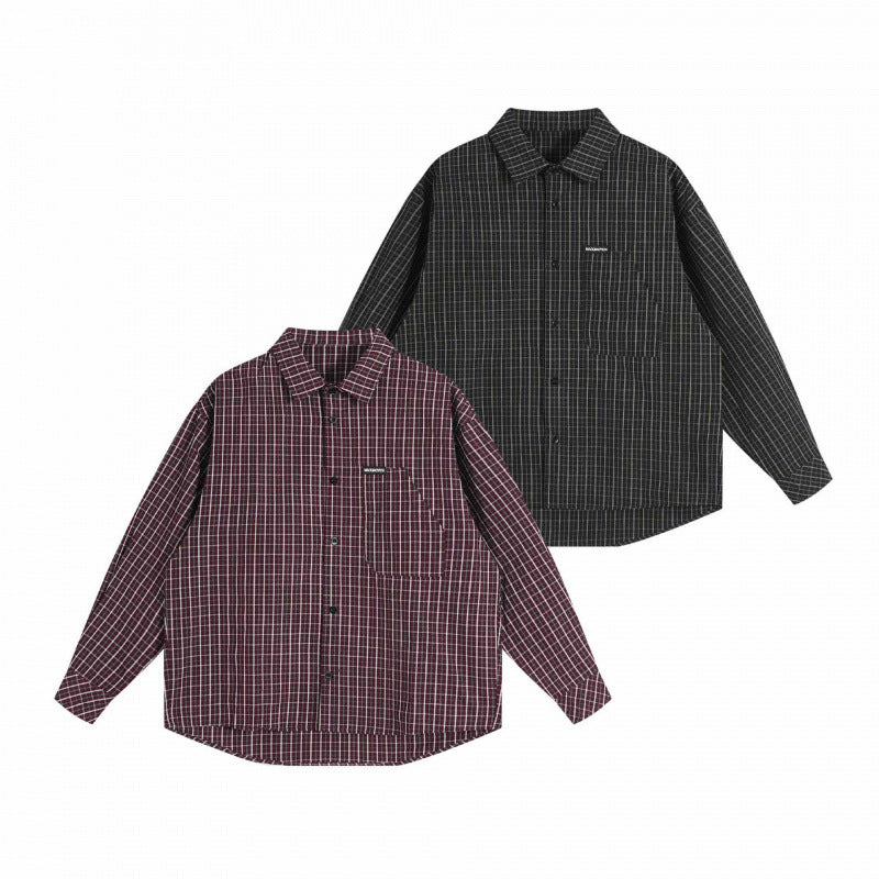 Unisex Oversize Shirt Jacket with boxy cut, shirt collar and patch breast pocket Fashion Glam