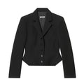 Women’s short blazer in sculpted look with dart seams and figure-flattering silhouette Fashion Glam