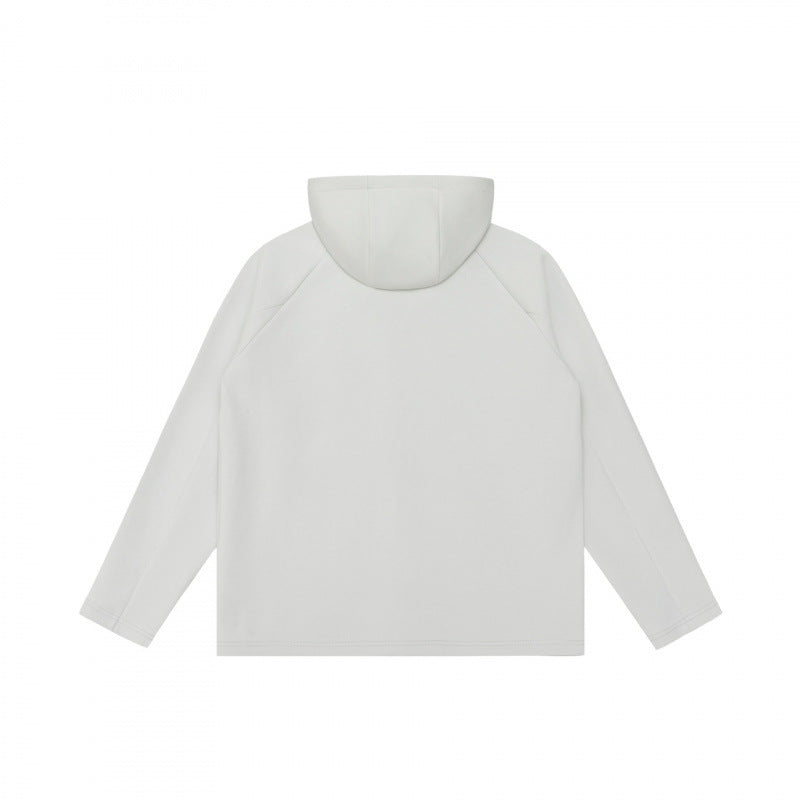 Unisex Light Hoodie Zip Jacket made of technical fleece with raglan sleeves Fashion Glam