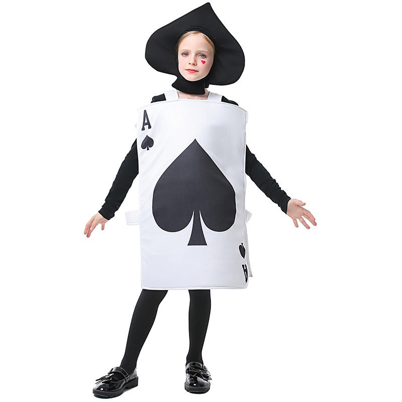 Men's playing cards costume with detailed design and shoulder straps Fashion Glam