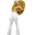 Women's High-Waist Flared Jeans with a high waist cut and slightly flared leg Fashion Glam