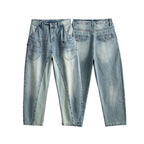 Ladies baggy jeans in panel design with low waistband and large pockets Fashion Glam