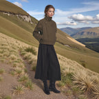 Women's short jacket with high stand-up collar, concealed zipper, and waist belt Fashion Glam