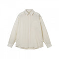 Unisex Light Oversized Shirt made of textured cotton-linen blend with chest pocket and rounded hem Fashion Glam