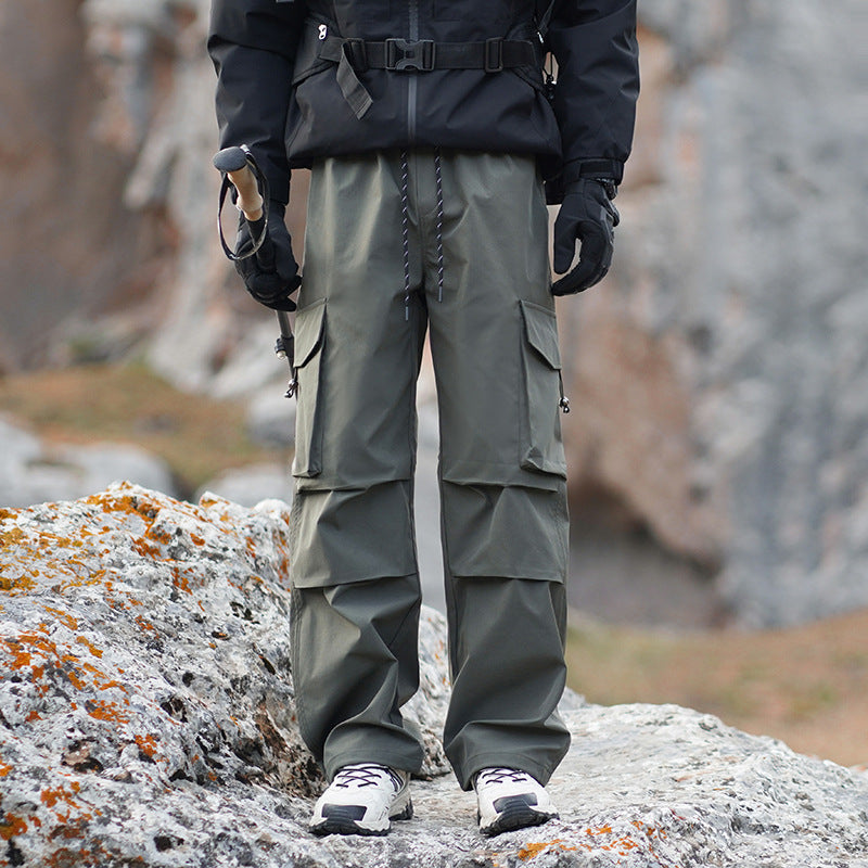 Men's Technical Outdoor Cargo Pants with Water-Repellent Stretch and Reinforced Knees Fashion Glam
