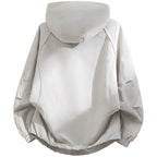 Men's Hooded Utility Softshell Jacket with Oversize Cut, Zipper Pockets and Elastic Hem Fashion Glam