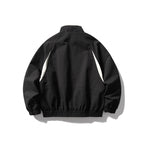 Unisex Boxy-Light Blouson Jacket in Tech Cotton Look with Raglan Sleeves, Zipper and Elastic Hem Fashion Glam