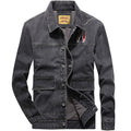 Men's denim jacket with patch pockets and worn effects Fashion Glam