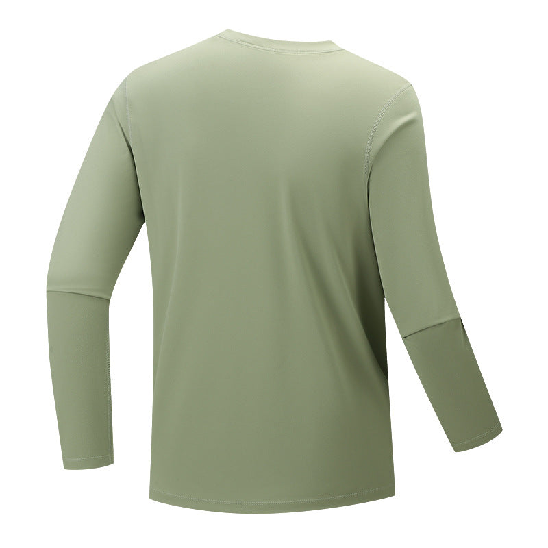 Men's multifunctional long-sleeve tech shirt with chest zip pocket Fashion Glam