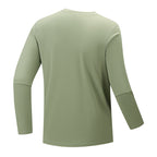 Men's multifunctional long-sleeve tech shirt with chest zip pocket Fashion Glam