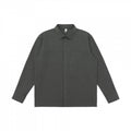 Unisex Boxy Shirt Jacket with Zipper Chest Pocket and Concealed Snap Placket Fashion Glam