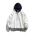 Unisex Oversize Hoodie with Contrast Hood, Button Placket and Kangaroo Pocket Fashion Glam