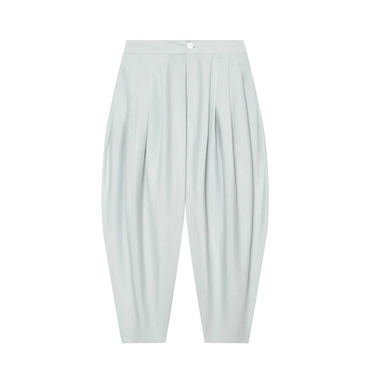 Women's High-Waisted Pleated Harem Pants with Tucks and Tapered Leg Fashion Glam