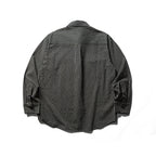 Men's Boxy Overshirt made of lightweight cotton blend with fine check pattern and chest flap pockets Fashion Glam