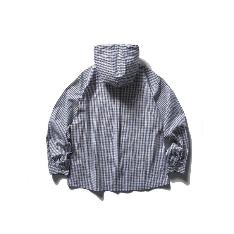 Unisex Oversized Hoodie Overshirt made of cotton blend with chest flaps and continuous button placket Fashion Glam