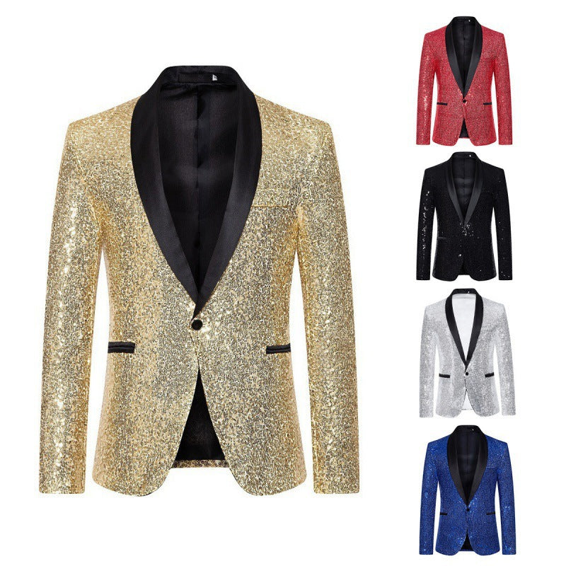 Men's glamorous sequin blazer with modern cut Fashion Glam
