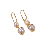Ladies earrings with elegant pearl design Fashion Glam