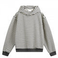 Unisex Striped Oversize Hoodie made of Cotton Blend with Ribbed Cuffs Fashion Glam