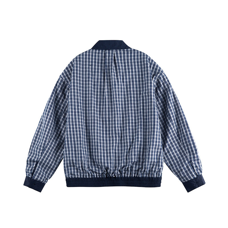 Men's lightweight nylon blouson in boxy cut with stand-up collar and patch flap pockets Fashion Glam
