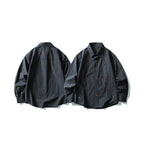 Men's overshirt in check pattern with front pockets and snap button placket Fashion Glam