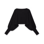 Ladies cropped bolero with wide batwing sleeves and long ribbed cuffs Fashion Glam