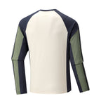 Men's Breathable Long Sleeve Training Shirt with Short Zipper and Raglan Sleeves Fashion Glam
