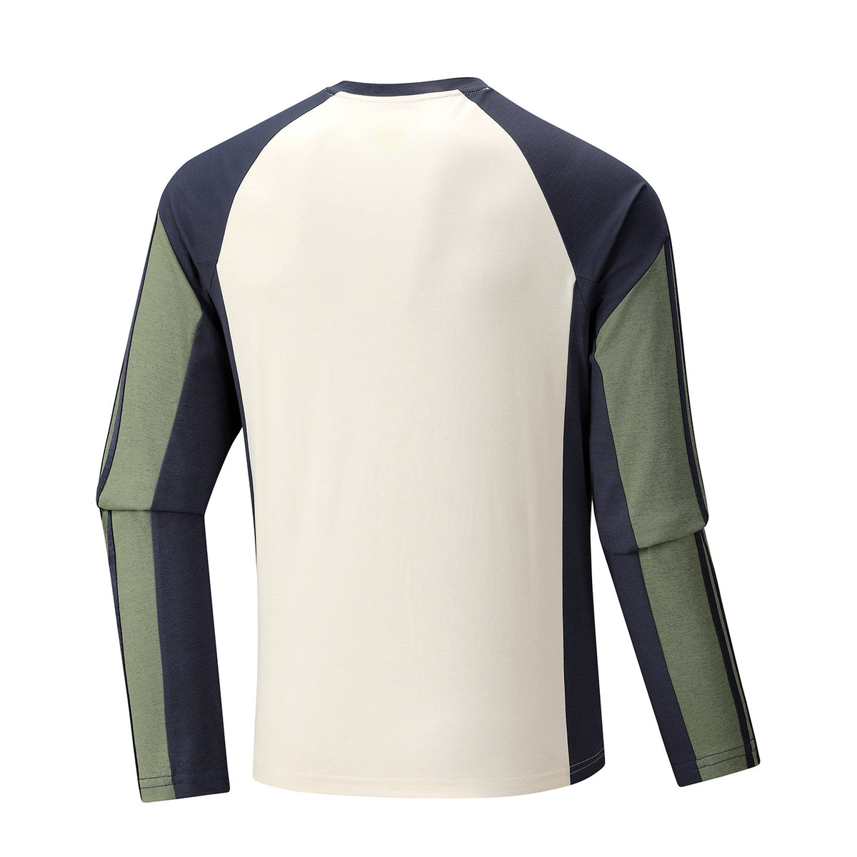Men's Breathable Long Sleeve Training Shirt with Short Zipper and Raglan Sleeves Fashion Glam