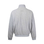 Unisex Chunky Knit Zip Bomber Jacket with Stand-up Collar, Stud Detail and Zip Pockets Fashion Glam