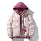 Women's quilted hooded jacket with soft teddy fleece lining, adjustable hem, and elastic cuffs Fashion Glam