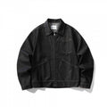 Unisex Kastige Denim Jacket with Full Zip, Shirt Collar and Patch Pockets Fashion Glam